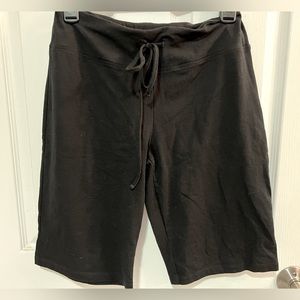 Women’s black soft lounge shorts